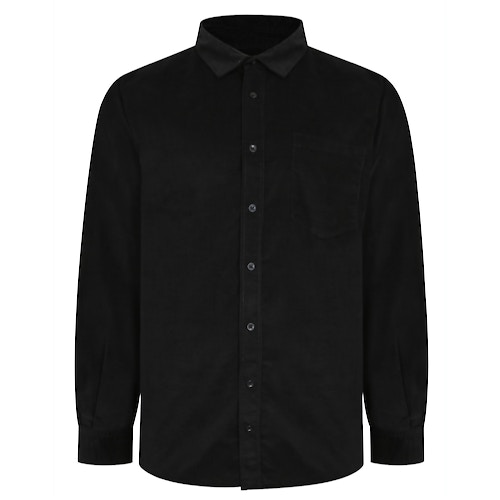 Bigdude Corduroy Shirt Black